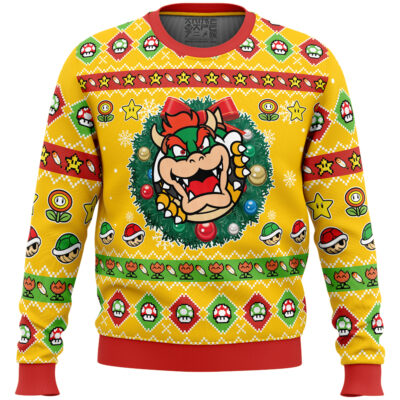 Bowser Mario Bros Ugly Christmas Sweater