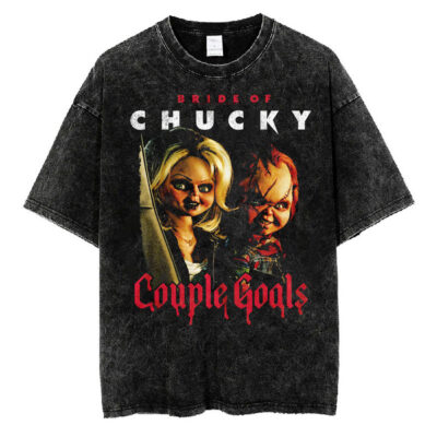 Bride Of Chucky Couple Goals Child's Play T-Shirt, Chucky T-Shirt, Halloween T-Shirt