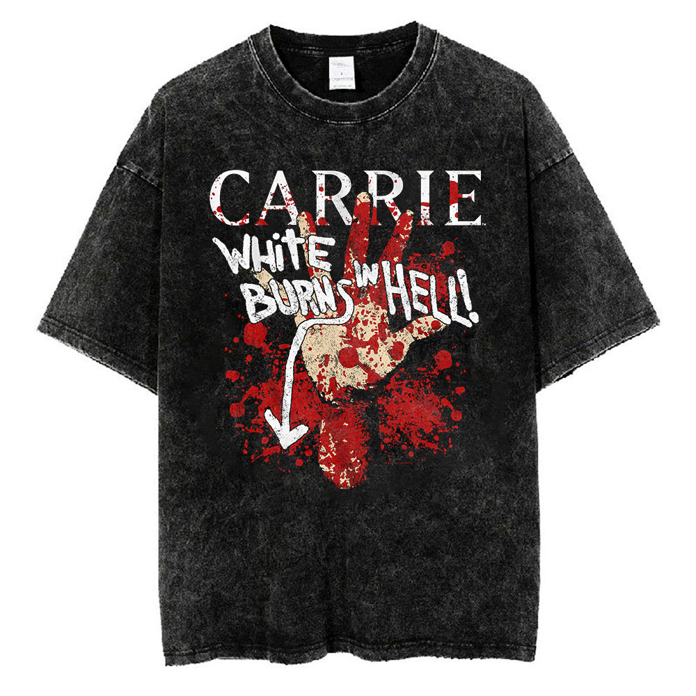 Burns In Hell Carrie T-Shirt, Carrie T-Shirt, Halloween T-Shirt