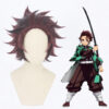 Demon Slayer-Kamado Tanjiro Cosplay Wigs, Anime Wigs