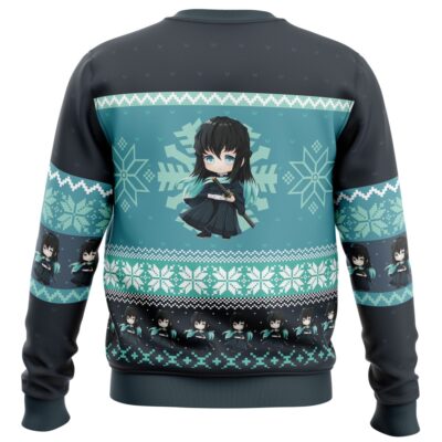 Chibi Christmas Muichiro Tokito Demon Slayer Ugly Christmas Sweater