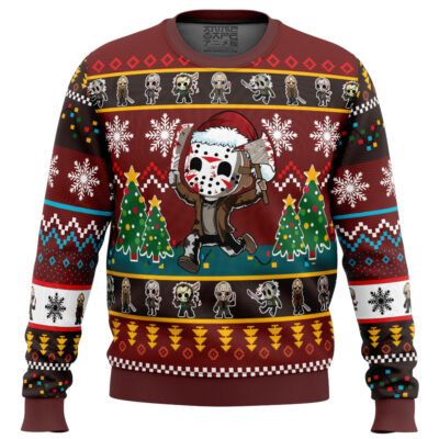 Cute Jason Friday the 13th Ugly Christmas Sweater