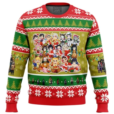 Christmas Demon Slayer Squad Demon Slayer Ugly Christmas Sweater