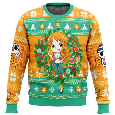 Christmas Nami OP Pirates Ugly Christmas Sweater