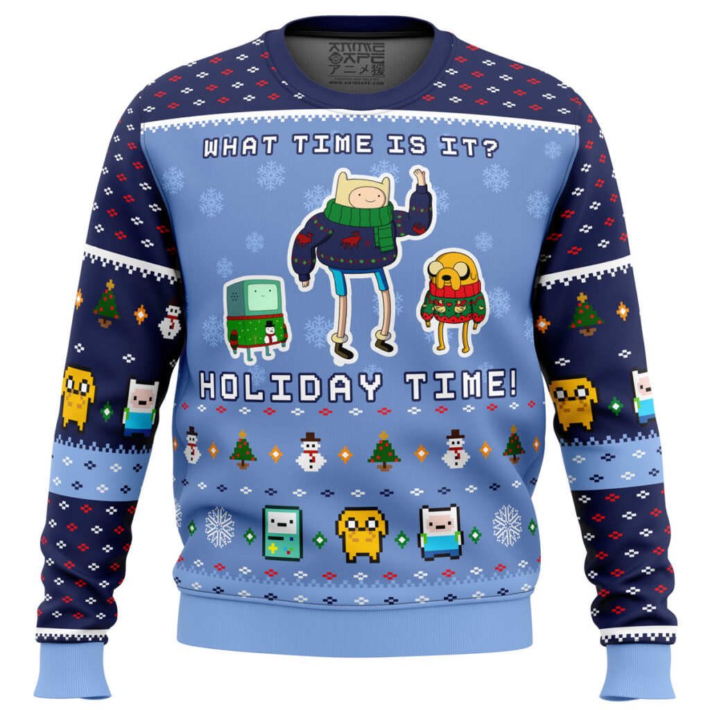 Adventure Time Christmas Time Ugly Christmas Sweater