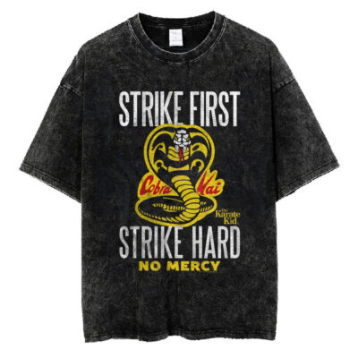 Cobra Kai Shirt Strike First Michael Myers T-Shirt, Halloween T-shirt