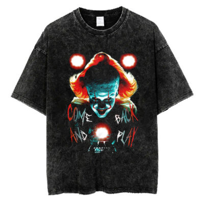 Clown Come Back And Play T-shirt, IT T-Shirt, Halloween T-shirt