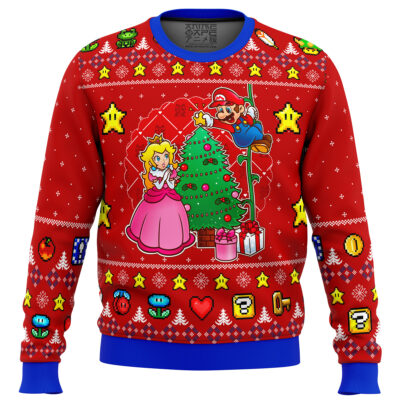 Come and See the Christmas Tree Mario Bros Ugly Christmas Sweater