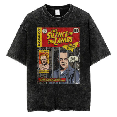 Comic Book Cover T-shirt, Silence of the Lambs T-Shirt, Halloween T-shirt