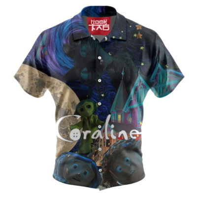 Coraline Hawaiian Shirt, Halloween Hawaiian Shirt