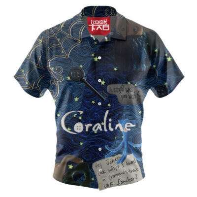 Coraline Hawaiian Shirt, Halloween Hawaiian Shirt