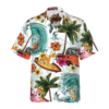 Corgi On The Beach Hawaiian Shirt For Men