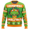 Cowabunga Michaelangelo Christmas Teenage Mutant Ninja Turtles Ugly Christmas Sweater