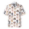 Cute Puppies Flowers Crown Hawaiian Shirt