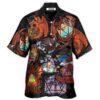 D20 And Fire Dragon Art - Hawaiian Shirt