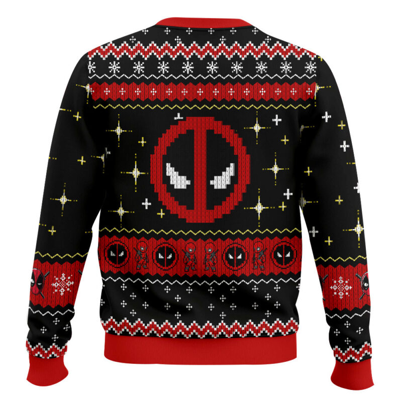 Sorry I'm Late I had to walk my dogpool Deadpool Ugly Sweater