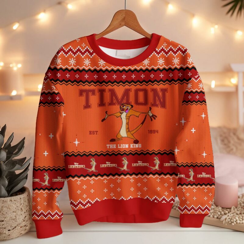 The Lion King Characters Ugly Sweater