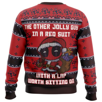 Deadpool Jolly Red Guy Ugly Christmas Sweater