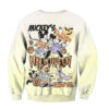 Mickey Mouse with Disney Land Halloween Sweatshirt, Disney Halloween Sweatshirt, Halloween Sweatshirt