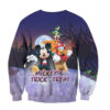 Mickey and Donald Duck Goofy Trick or Treat Halloween Sweatshirt, Disney Halloween Sweatshirt, Halloween Sweatshirt