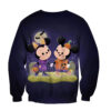 Mickey and Minnie Chibi Halloween Sweatshirt, Disney Halloween Sweatshirt, Halloween Sweatshirt