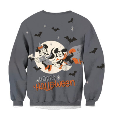 Mickey and Minnie Happy Halloween Sweatshirt, Disney Halloween Sweatshirt, Halloween Sweatshirt