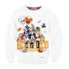 Mickey Mouse with Disney Land Halloween Sweatshirt, Disney Halloween Sweatshirt, Halloween Sweatshirt