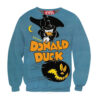 Donald Duck Halloween Sweatshirt, Disney Halloween Sweatshirt, Halloween Sweatshirt