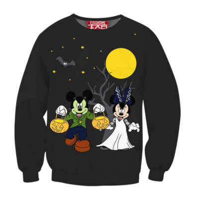 Mickey and Minnie Halloween Sweatshirt, Disney Halloween Sweatshirt, Halloween Sweatshirt