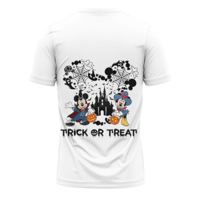 Mickey and Minnie Trick or Treat Halloween T-shirt, Disney Halloween T-shirt, Halloween T-shirt