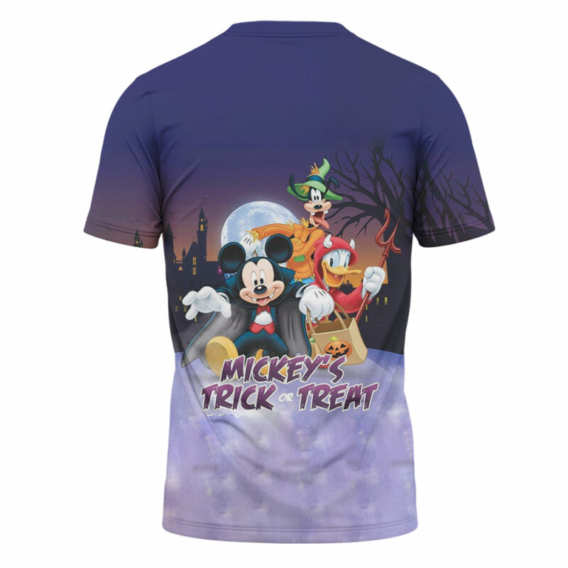 Mickey and Donald Duck Goofy Trick or Treat Halloween T-shirt, Disney Halloween T-shirt, Halloween T-shirt