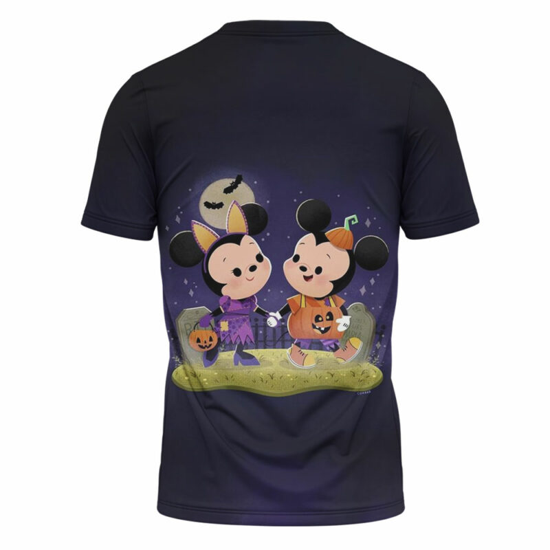 Mickey and Minnie Chibi Halloween T-shirt, Disney Halloween T-shirt, Halloween T-shirt