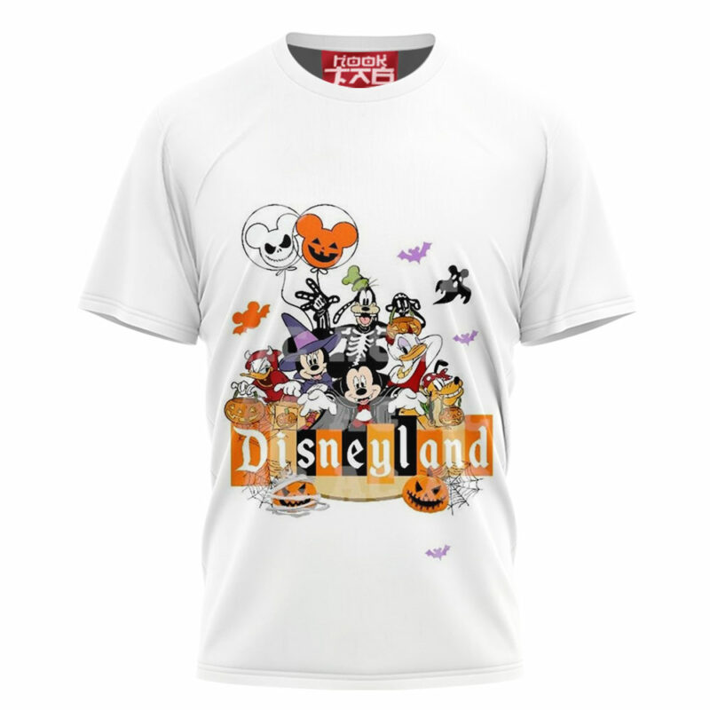 Mickey Mouse with Disney Land Halloween T-shirt, Disney Halloween T-shirt, Halloween T-shirt