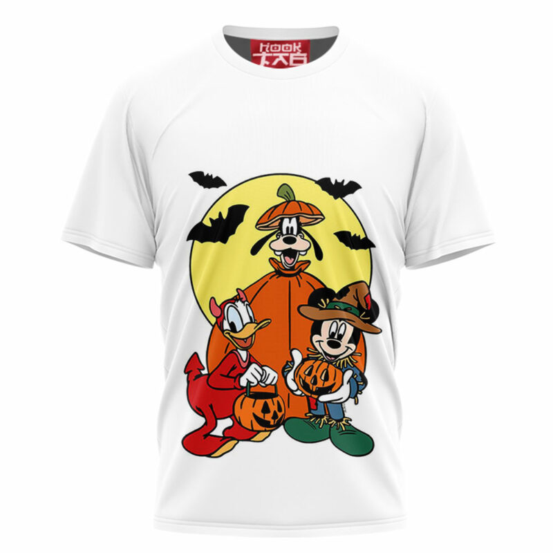 Mickey and Donald Duck Goofy Halloween T-shirt, Disney Halloween T-shirt, Halloween T-shirt