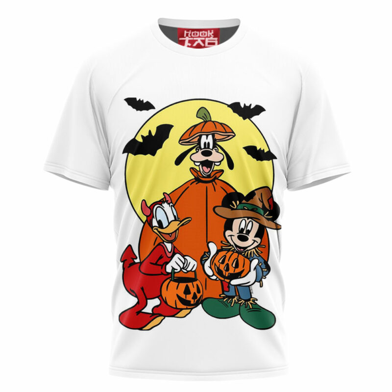 Mickey and Donald Duck Goofy Halloween T-shirt, Disney Halloween T-shirt, Halloween T-shirt