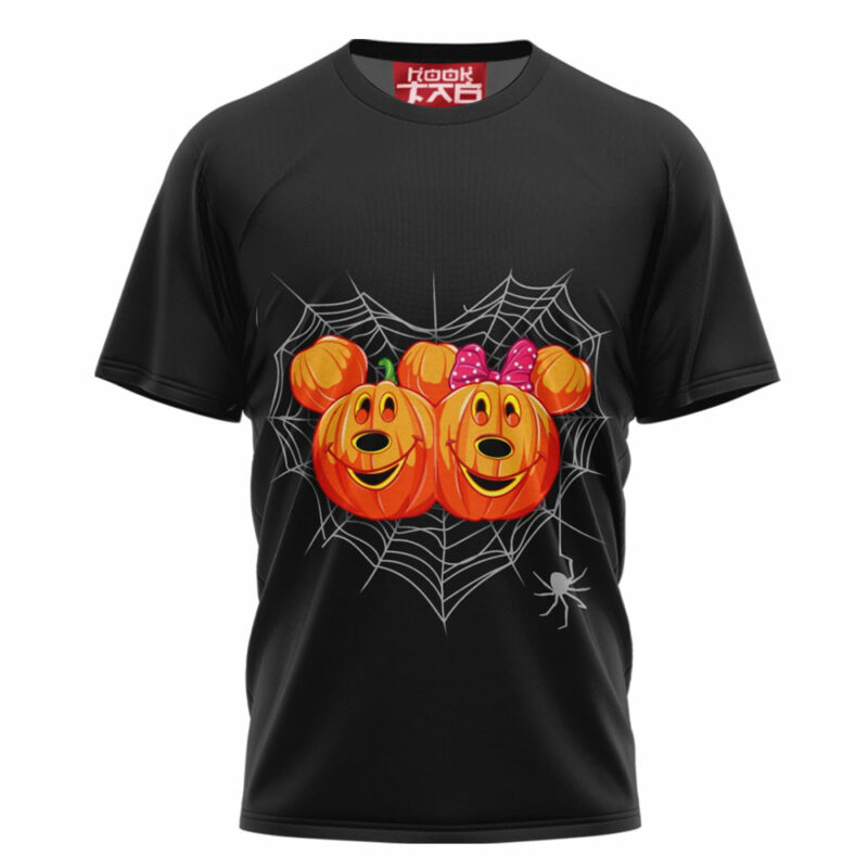 Mickey and Minnie Pumpkin Halloween T-shirt, Disney Halloween T-shirt, Halloween T-shirt