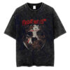 Distressed Hockey Mask Jason Voorhees T-shirt, Friday the 13th T-Shirt, Halloween T-shirt