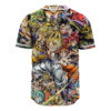 Gogeta SSJ Render & Goku Kid Baseball Jersey, Dragon Ball Z Baseball Jersey