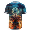 Goku Blue Baseball Jersey, Dragon Ball Z Baseball Jersey