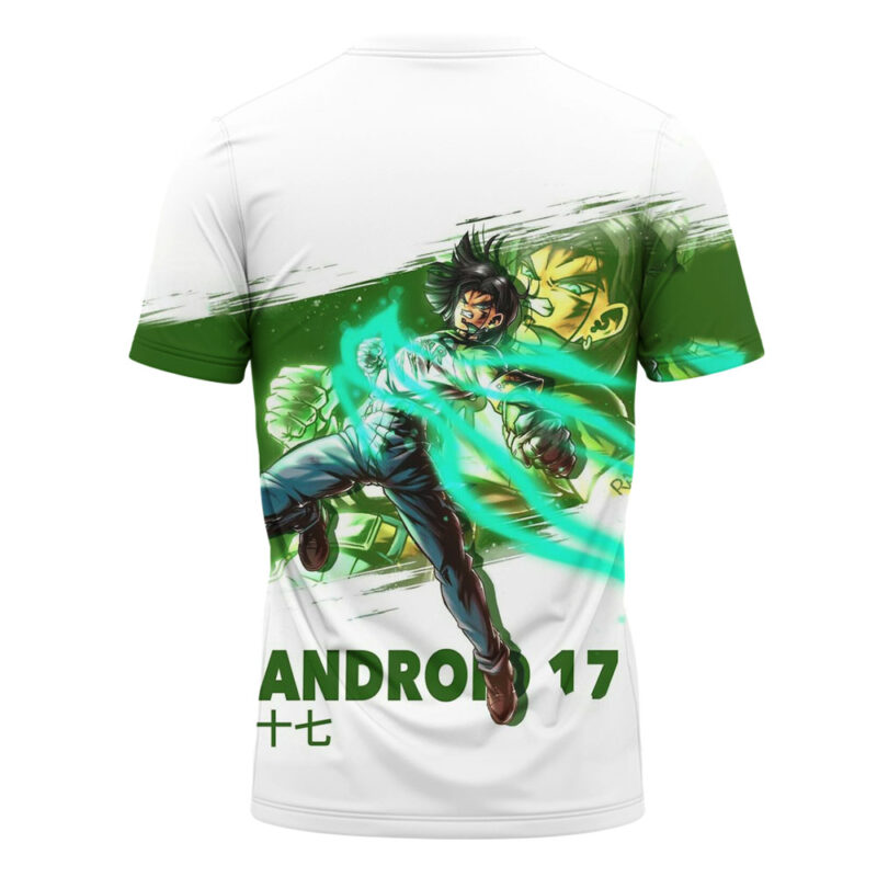 Android 17 T-shirt, Dragon Ball Z T-shirt