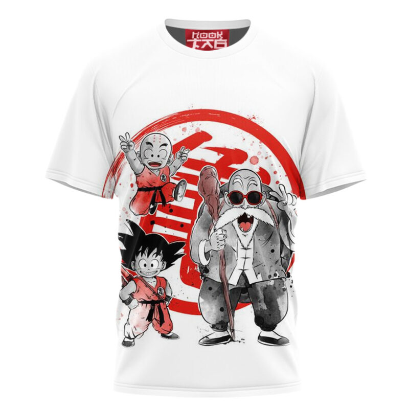 Roshi Master Goku Kid & Krillin T-shirt, Dragon Ball Z T-shirt