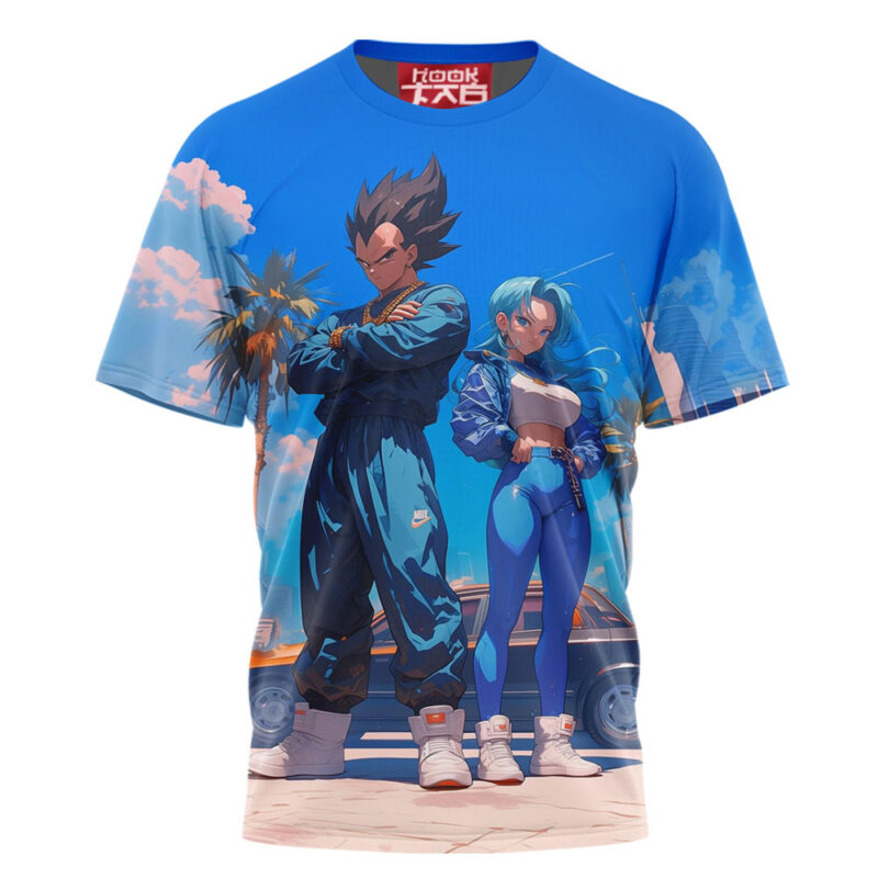 Vegeta & Bulma T-shirt, Dragon Ball Z T-shirt