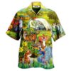 Dragon And Cats Love Life Beautiful Nature- Hawaiian Shirt