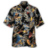 Dragon Breathing Fire Awesome - Hawaiian Shirt