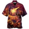 Dragon Fighting Togerther Love Life - Hawaiian Shirt