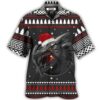 Dragon Merry Christmas Black And Red - Hawaiian Shirt