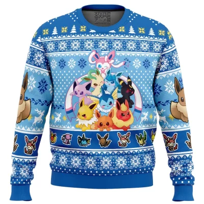 Eeveelution Pokemon Ugly Christmas Sweater