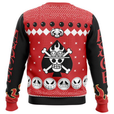 Fire Fist Ace Portgas D. Ace OP Pirates Ugly Christmas Sweater