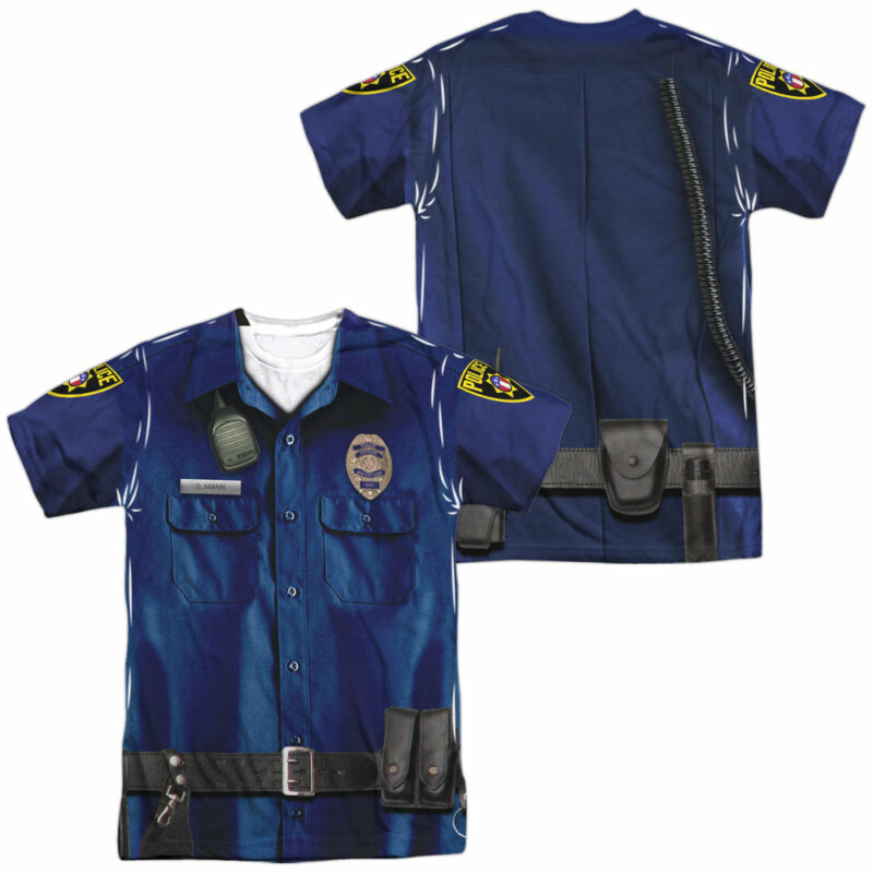 Halloween Police Uniform All Over Printed T-shirt