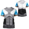 Teen Titan Cyborg Comic Cosplay Costumes, Costume T-shirts For Men